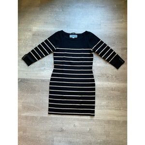 CARDIGAN women’s striped knit dress size M
